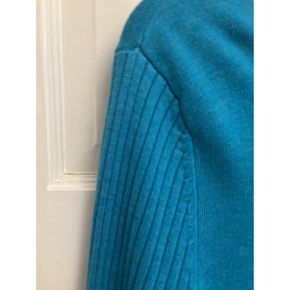Krimson Klover Women's 100% Wool Blue V‎ Neck Pullover Sweater Size XL $148 - Picture 6 of 8